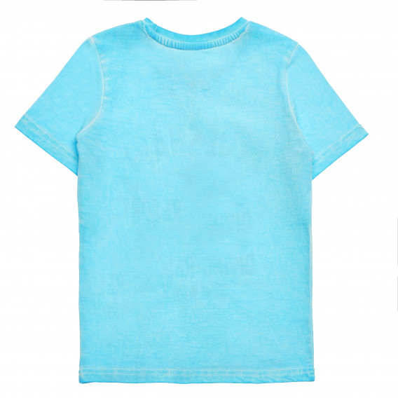Памучна блуза с къс ръкав и износен ефект за момче STACCATO 182462 4
