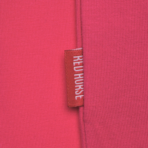 Памучна блуза с дълъг ръкав за момиче и сребристи шевове Red Horse 182465 3