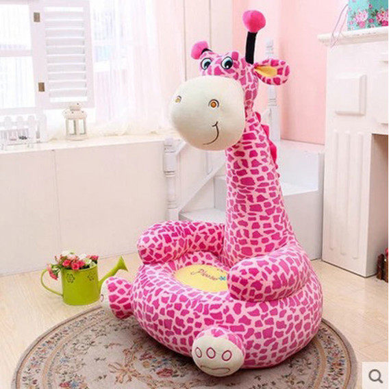 Бебешки фотьойл / пуф - Розов жираф HomyDesign 182663 