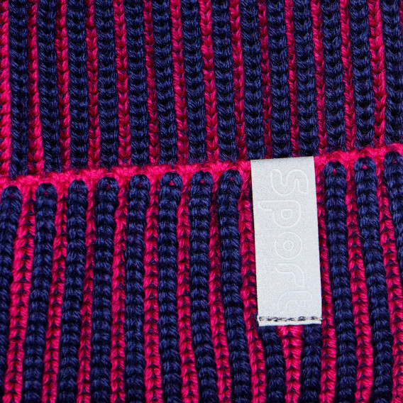 Плетена шапка в синьо за момче TUTU 182755 2
