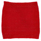 Плетен шал - яка в ярко червен цвят за момиче Idexe 182891 2