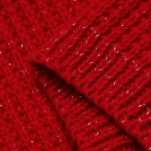 Плетен шал - яка в ярко червен цвят за момиче Idexe 182892 3