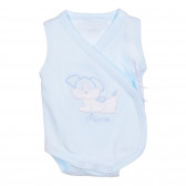 Памучно боди за бебе за момче синьо Chicco 183067 