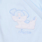 Памучно боди за бебе за момче синьо Chicco 183068 2