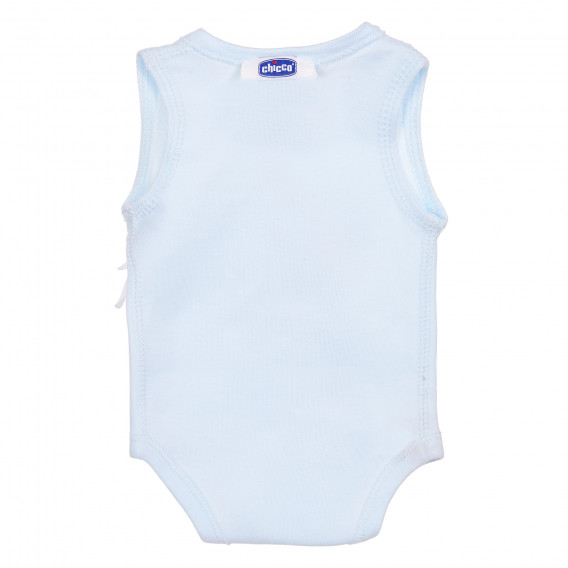Памучно боди за бебе за момче синьо Chicco 183070 4