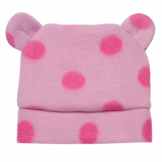 Комплект от две части одеяло и шапка за бебе розови  183109 4