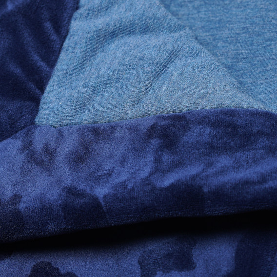 Плюшено одеяло за момче тъмно синьо TUTU 183318 2
