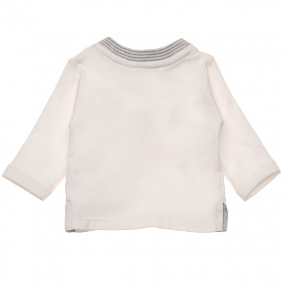 Памучна блуза с дълъг ръкав за бебе с контрасно бие Chicco 183585 2