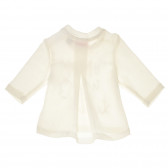 Блуза с дълъг ръкав и закачлив надпис за бебе за момиче екрю Chicco 183589 2