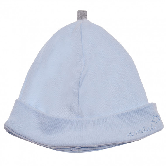 Памучна шапка за бебе за момче синя Idexe 183883 