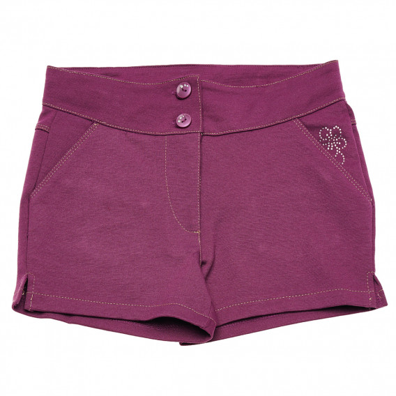 Изчистени къси панталони за момиче, лилави Idexe 184007 