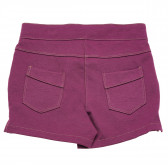 Изчистени къси панталони за момиче, лилави Idexe 184008 2