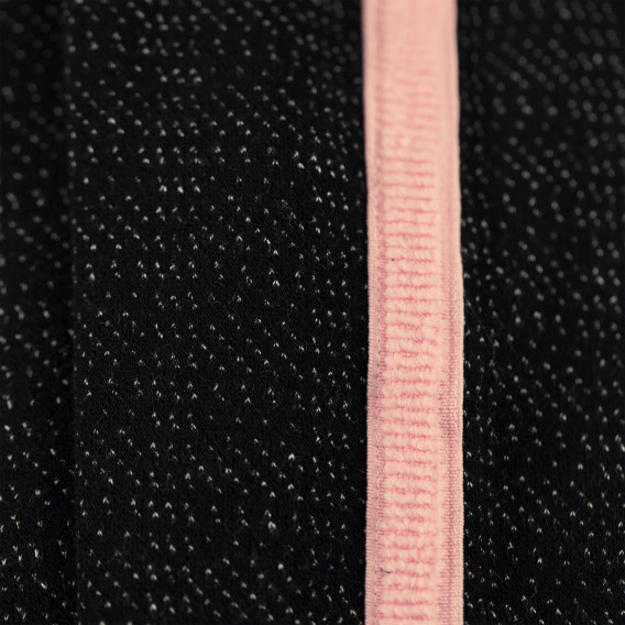 Панталон с розови кантове за бебе за момиче черен Boboli 184049 5