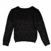 Черен пуловер с дълъг ръкав Idexe 184563 2
