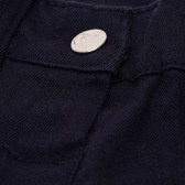Памучен панталон за бебе за момче тъмно син Idexe 184603 3