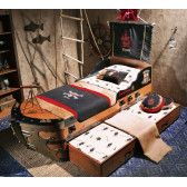 Детско Легло "Pirate" с второ легло във формата на пиратски кораб Cilek 18615 2
