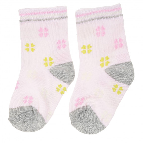 Комплект от три чифта чорапи за бебе за момиче многоцветни YO! 186555 3