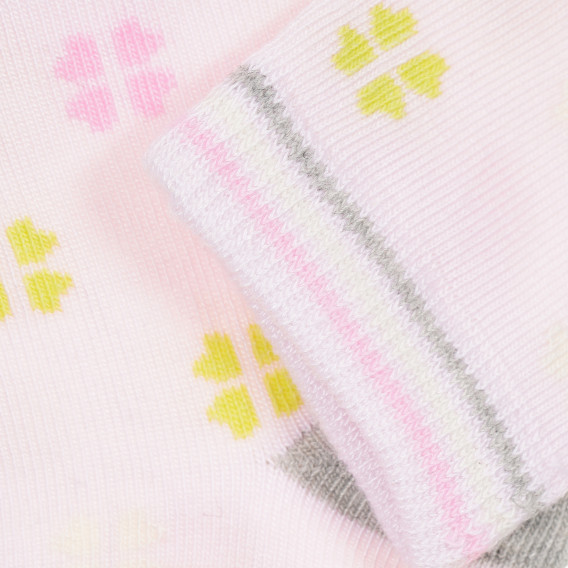 Комплект от три чифта чорапи за бебе за момиче многоцветни YO! 186558 6