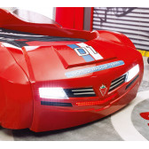 Детско легло с формата на спортна кола, червено, 126х66х225 см. Cilek 18656 2