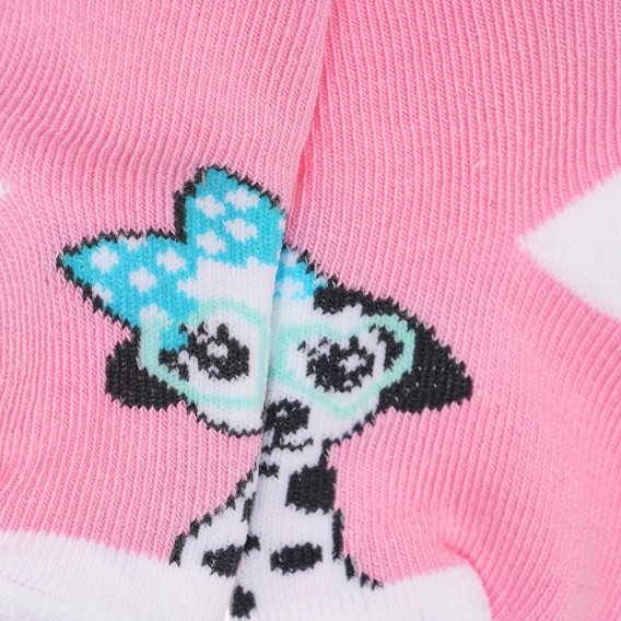 Комплект от три чифта чорапи с кученце за бебе за момиче многоцветни YO! 186626 5