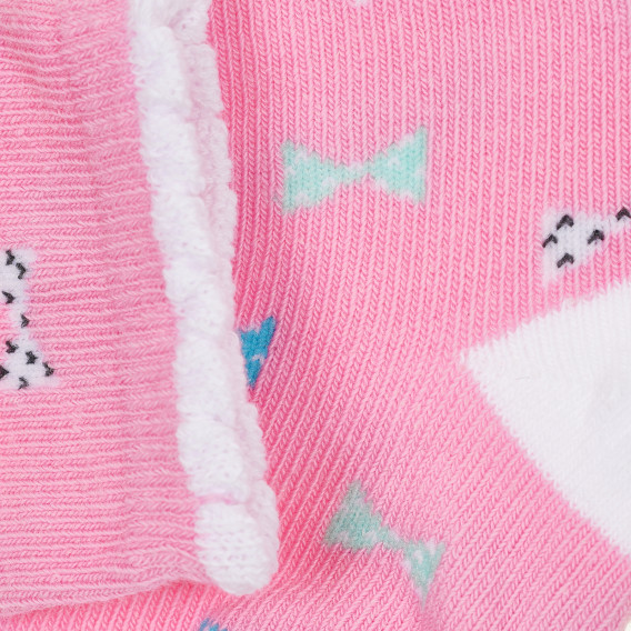 Комплект от три чифта чорапи с кученце за бебе за момиче многоцветни YO! 186627 6