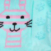 Комплект от три чифта чорапи с зайчета за бебе за момиче многоцветни YO! 186638 7