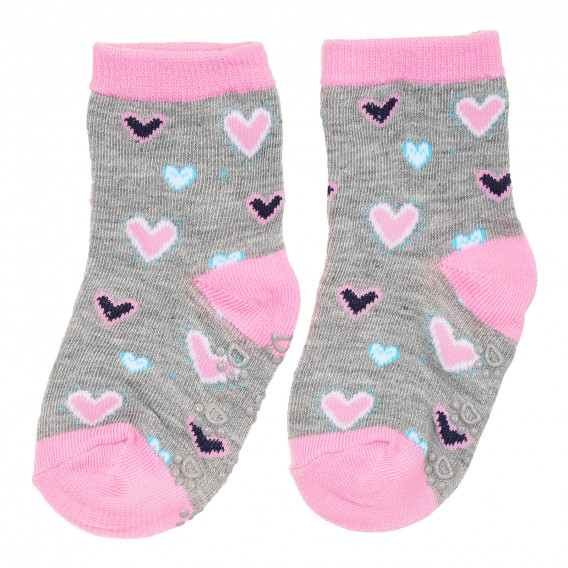 Комплект от три чифта чорапи с котета за момиче многоцветни YO! 186689 3