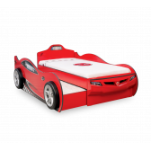 Детско Легло - Кола Coupe с второ легло, червено, 107х82х209 см. Cilek 18669 