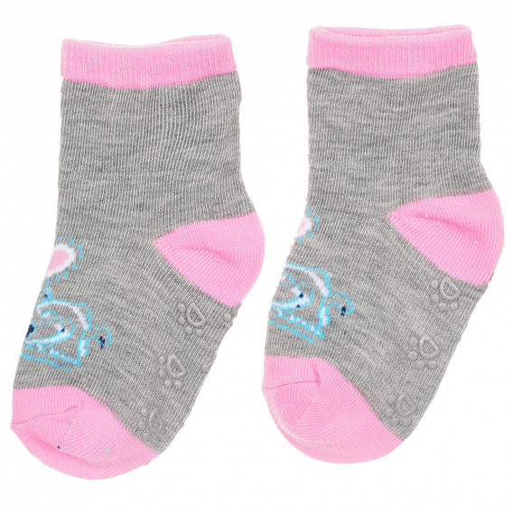 Комплект от три чифта чорапи с котета за момиче многоцветни YO! 186690 4