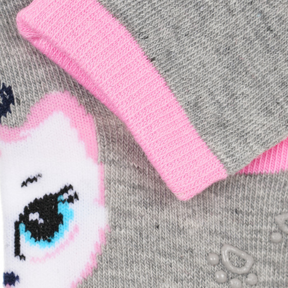 Комплект от три чифта чорапи с котета за момиче многоцветни YO! 186704 12