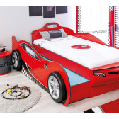 Детско Легло - Кола Coupe с второ легло, червено, 107х82х209 см. Cilek 18671 3