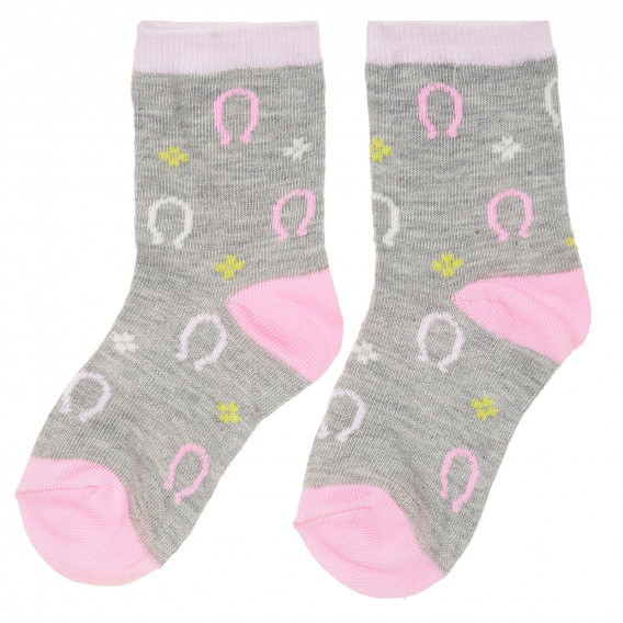 Комплект от три чифта чорапи за бебе за момиче многоцветни YO! 186740 10