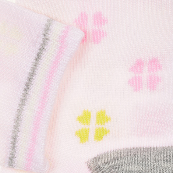 Комплект от три чифта чорапи за бебе за момиче многоцветни YO! 186742 12