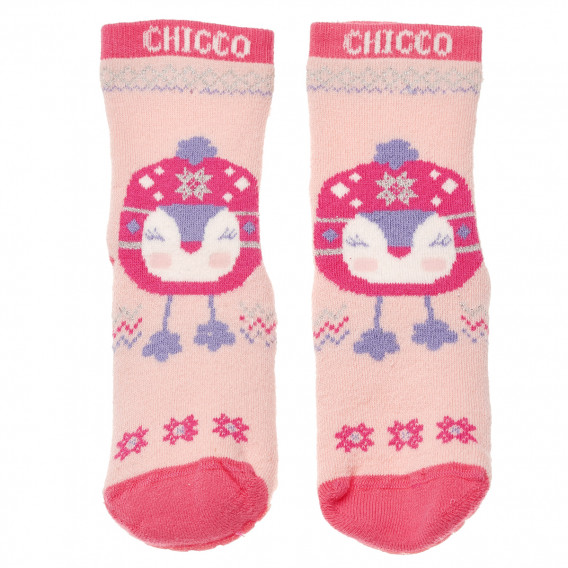 Къси чорапи за момиче, розови Chicco 186916 