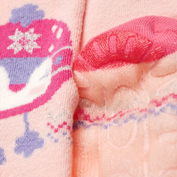 Къси чорапи за момиче, розови Chicco 186917 2