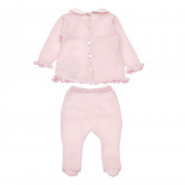 Комплект от блуза и ританки за бебе за момиче розов Chicco 186958 4