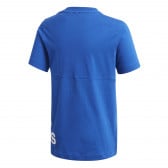 Памучна тениска с логото на бранда за момче синя Adidas 187246 2