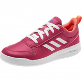 Кожени маратонки за момиче, червени Adidas 187421 3