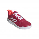 Кожени маратонки за момиче, червени Adidas 187422 4