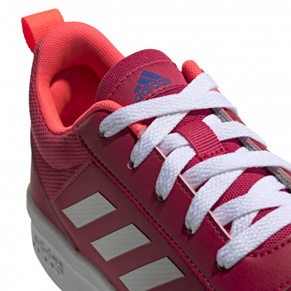 Кожени маратонки за момиче, червени Adidas 187425 7