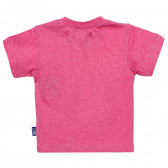 Памучна тениска за бебе за момиче , розова Original Marines 187759 4