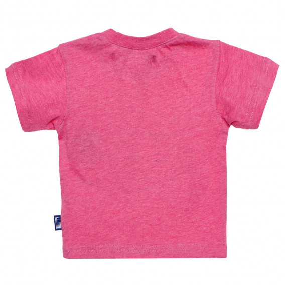 Памучна тениска за бебе за момиче , розова Original Marines 187759 4