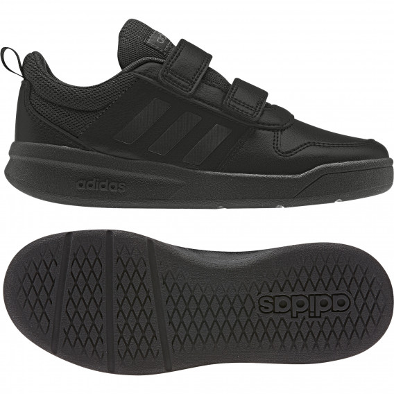Кожени маратонки с велкро лепенки , черни Adidas 187760 