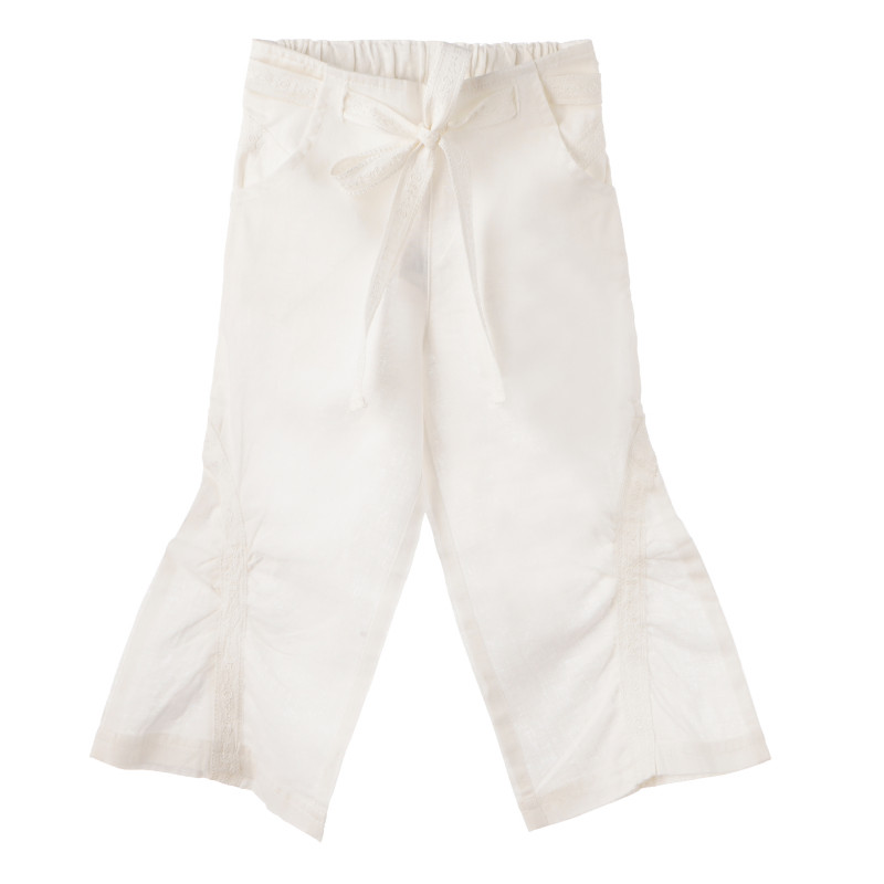Панталон за бебе за момиче бял  187835