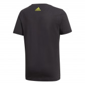 Памучна тениска с логото на бранда за момче черна Adidas 187896 2