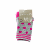 Чорапи за бебе в сиво и розово Z Generation 188416 4