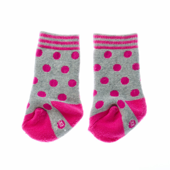 Чорапи за бебе в сиво и розово Z Generation 188418 5