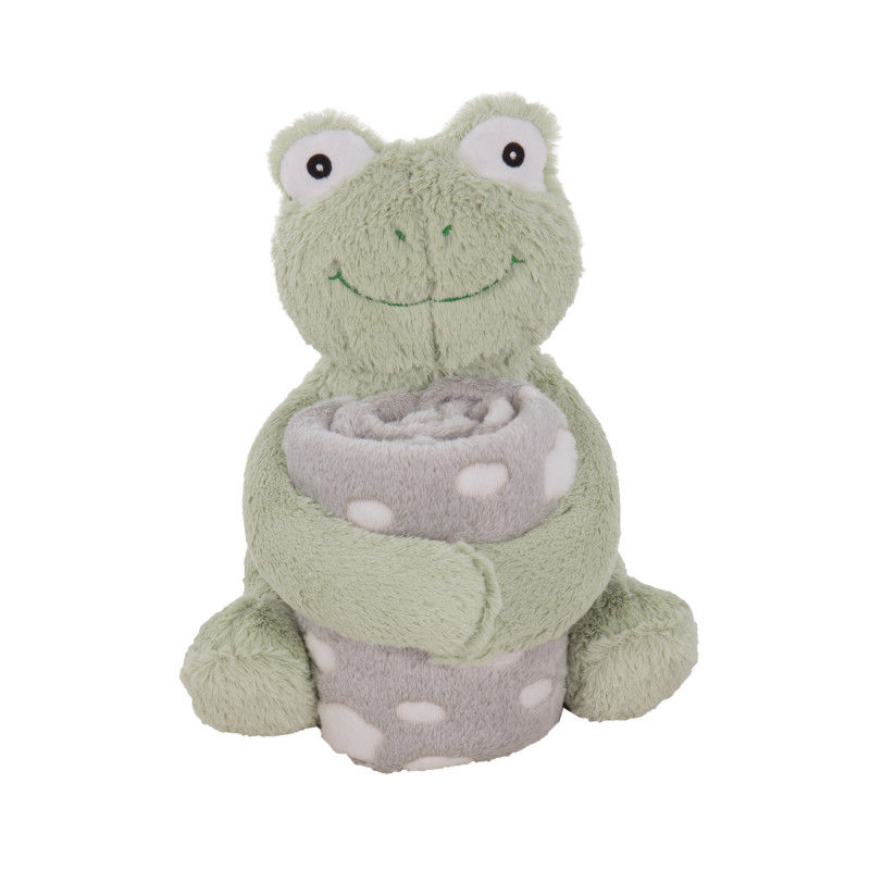 Сет мека играчка с одеяло - жабка, 25 см  188496