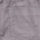 Памучни панталони с неонови акценти за бебе за момче сиви Cool club 188898 3