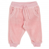 Плюшени панталони за бебе момиче, розови Cool club 188963 